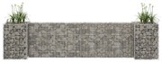 vidaXL Gabion plantenbak H-vormig 260x40x60 cm staaldraad