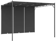 vidaXL Tuinprieel met zijgordijn 3x3x2,25 m antraciet
