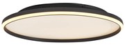 Design plafondlamp zwart met wit incl. LED 3-staps dimbaar - Xavi Design rond Binnenverlichting Lamp