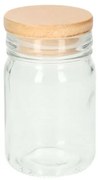 Potje met houten deksel, glas, 250 ml
