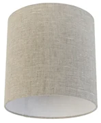 Stoffen lampenkap lichtgrijs cilinder 25/25/25