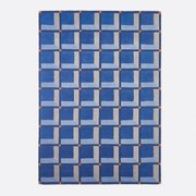 Wollen vloerkleed met geometrisch motief, Kimsa