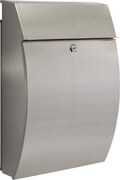 Practo Garden new york inox - Brievenbus in inox - 15x32x48cm