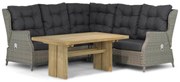 Dining Loungeset 5 personen Wicker Taupe Garden Collections Chicago/Brighton
