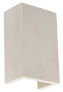 Industriële wandlamp grijs beton rechthoek - Meaux