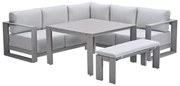 Garden Impressions Malakka lounge dining set 5-delig - taupe - valley sand