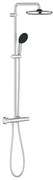 Grohe Vitalio Start 250 douchesysteem thermostatisch hoofddouche 1 straalsoort en handdouche 2 straalsoorten chroom 26677001