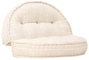 vidaXL Poef 100x20 cm stof beige