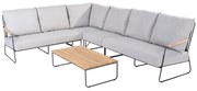 Balade hoek loungeset 5 delig antraciet 4 Seasons Outdoor