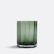 Amberkleurige glazen vaas H20 cm Helia