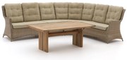 Dining loungeset Intenso  | 6 personen | Loungeset Beige | Wicker (vlechtwerk) | 310x250cm | Kees Smit Tuinmeubelen
