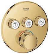 GROHE Grohtherm SmartControl inbouwkraan thermostatisch met omstel voor 3 functies rond cool sunrise 29121GL0