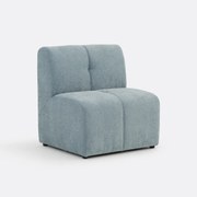 Modulaire tafelzetel, 1-zits, in fijne chenille, ANETA