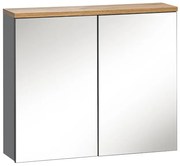 Comad Bali Grey 840 FSC spiegelkast 60cm eiken/antraciet