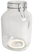 Beugelpot, glas, vierkant, 3 l