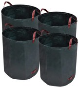 vidaXL Tuinafval zak Groen 272L 150 g/vierkante meter (4 stuks)