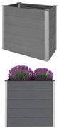 vidaXL Plantenbak verhoogd 100x50x91 cm HKC grijs