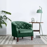 vidaXL Fauteuil fluweel groen