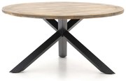+ 10% kassakorting | Tuin eettafel ROUGH | Rond  | Tuintafel Teakhout | Ø150cm | 6 personen | Kees Smit Tuinmeubelen