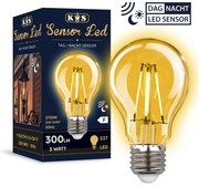 Sensor LED 3W dag/nacht