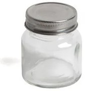 Voorraadpotje, glas, klein, 100 ml