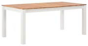 vidaXL Eettafel 180x90x74 cm massief eikenhout