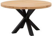 Goossens Eettafel Blade, Strak blad rond 110 x 110 cm 6 cm dik