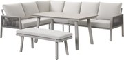 Novi Teun lounge dining set 4-delig - zand