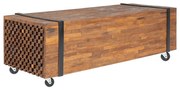 vidaXL Salontafel 110x45x38 cm massief teakhout