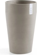 Ecopots bloempot Sankara Mid High 55 - Rond - Taupe - Diameter 34,2 x H54,5 cm