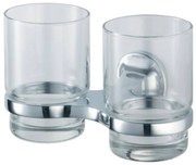 Haceka Aspen Dubbele Bekerhouder 15,4x10,2x9,5 cm Chroom