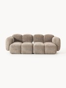 Modulaire bank Tayla (2-zits) van teddy-bouclé