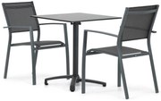 Tuinset 2 personen 70 cm Aluminium Grijs Lifestyle Garden Furniture Sella/Marano