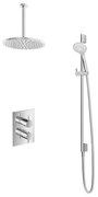 Hotbath Get Together IBS2ACR inbouwdouche met 3s handdouche, 30cm plafondbuis en 30cm hoofddouche chroom