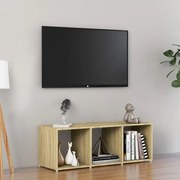 vidaXL Tv-meubel 107x35x37 cm spaanplaat sonoma eikenkleurig