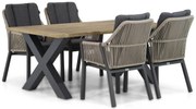 Tuinset 4 personen 180 cm Rope Taupe Lifestyle Garden Furniture Verona/Cardiff