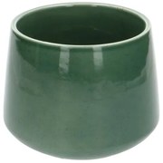 Bloempot'Juul', aardewerk, groen,Ø 17 cm