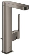 GROHE Plus waterbesparende wastafelkraan l-size m. uittrekbare uitloop met waste brushed hard graphite 23843AL3