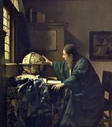 Kunstreproductie The Astronomer, Jan Vermeer