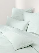 Flanellen dekbedovertrek Javon met fijne strepen