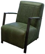 Fauteuil - Rosetta - Lederlook Missouri groen 10