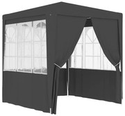 vidaXL Partytent met wanden professioneel 90 g/m² 2,5x2,5 m antraciet