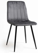 Fluwelen Miller Black Stoel