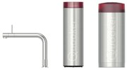 Quooker Front kokendwaterkraan - Combi+ incl. Cube reservoir - Warm / kokend / bruisend / gefilterd water - RVS geborsteld 22+FRONTRVS-CUBE