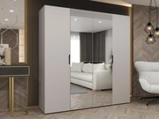 Kledingkast Hartford 514, Kasjmier, 202x200x50cm, 144 kg, Kledingkast deuren: Met scharnieren