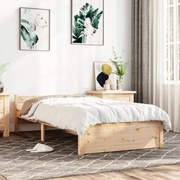 vidaXL Bedframe massief hout 90x190 cm 3FT Single