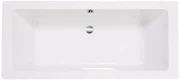 Saqu Deep inbouwbad 2-persoons 180x80cm glans wit acryl