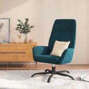 vidaXL Relaxstoel fluweel blauw