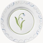 Handbeschilderd ontbijtbord Cottage Flower