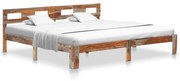 vidaXL Bedframe massief sheeshamhout 200x200 cm